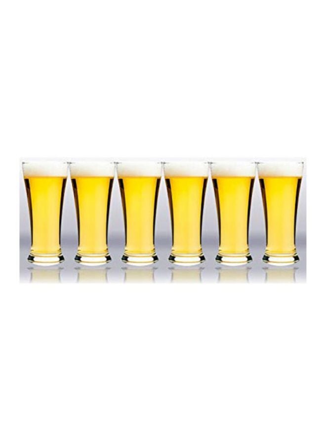 Ocean 6 Piece Classic Beer Glass Set, 300ml Capacity - Clear - Image 3